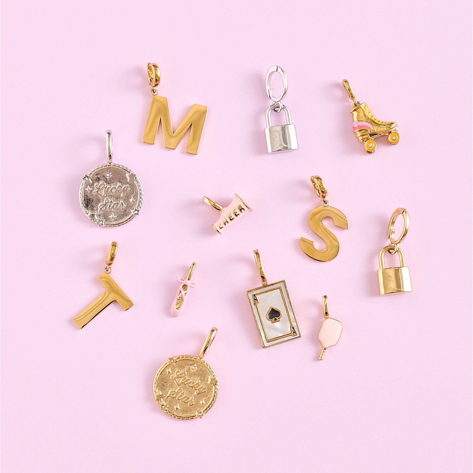 Harper Slanted Statement Alphabet Charm - Image 17