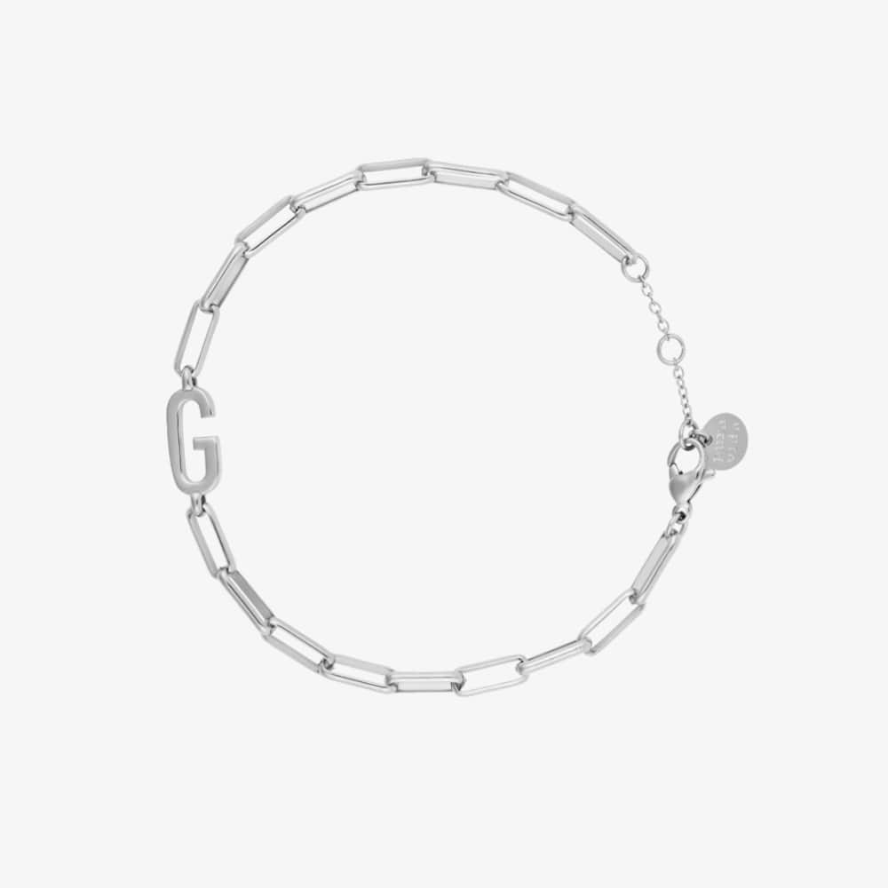 Initial Paperclip Chain Bracelet - Image 21