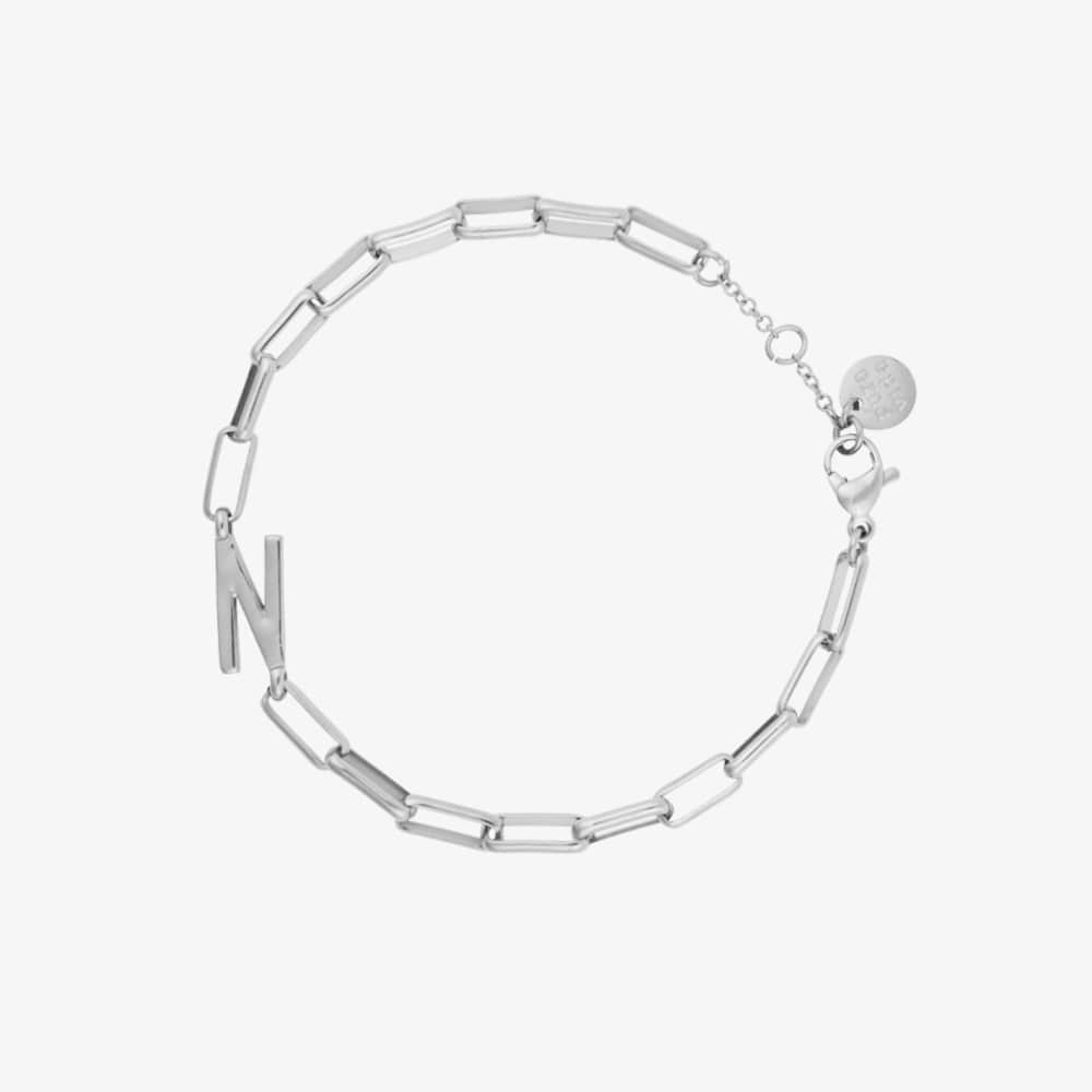Initial Paperclip Chain Bracelet - Image 9